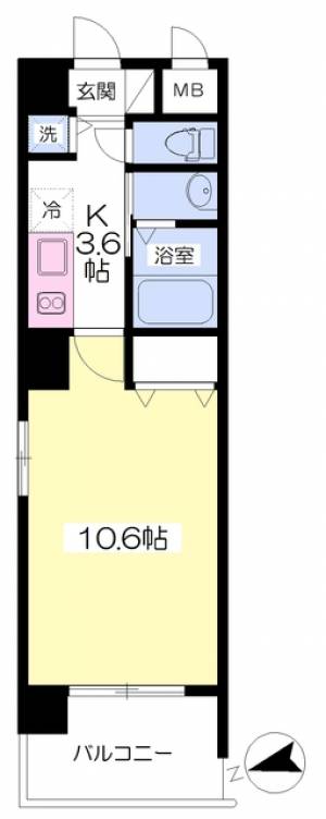 フォルテ高砂 603の間取り画像