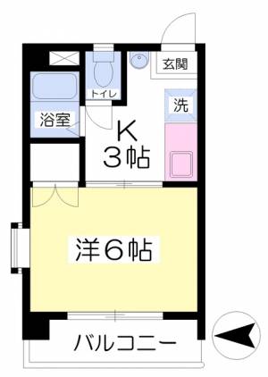 サンベール緑町 401の間取り画像