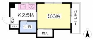 グリーンハイツ正岡 202の間取り画像