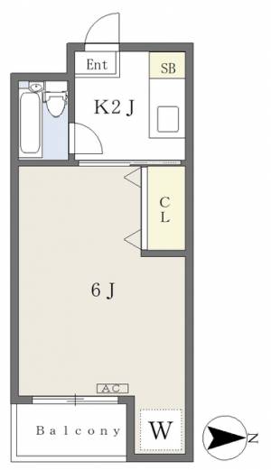 ミツダコーポ本町 403の間取り画像