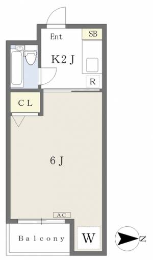 ミツダコーポ本町 201の間取り画像