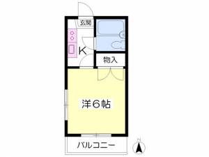 ＵＫＥＮＡ宮西 305の間取り画像