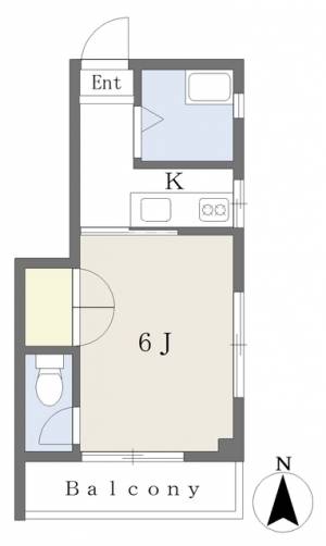 村上古町ビル 407の間取り画像