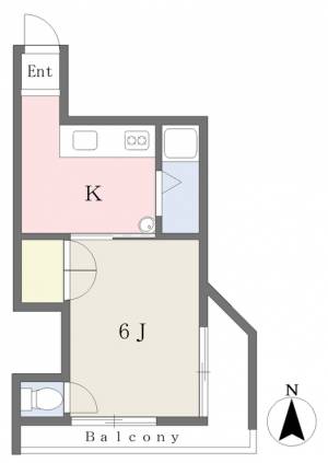 村上古町ビル 502の間取り画像