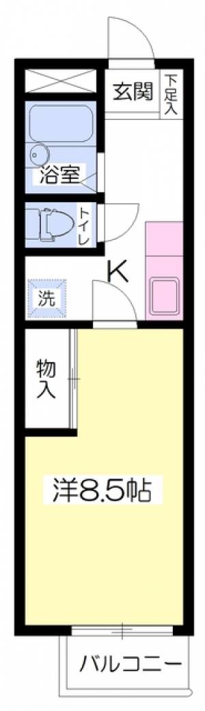 一蔵マンション 503の間取り画像