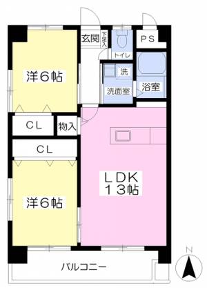 サンシャイン緑町 1005の間取り画像