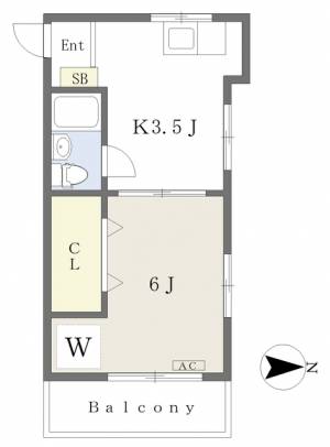 ミツダコーポ本町 305の間取り画像