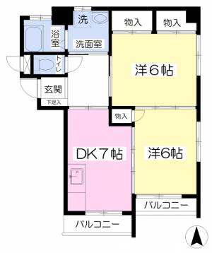 河野マンション 401の間取り画像