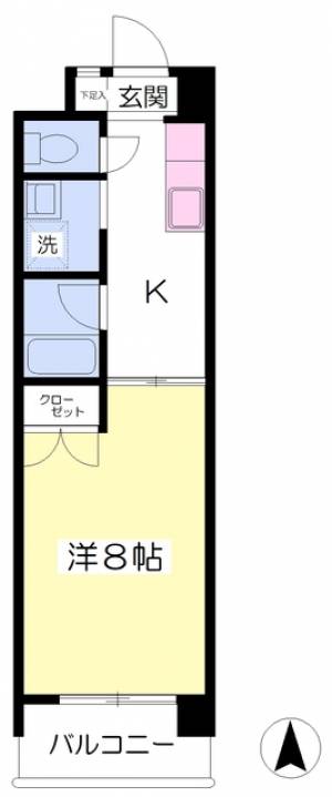 セレニテ山越 202の間取り画像