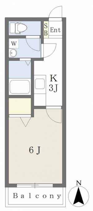 ロイヤルハイツ樋又 202の間取り画像