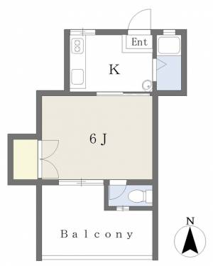 村上古町ビル 505の間取り画像