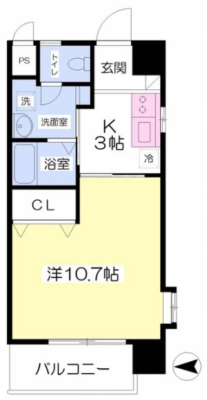 フォルテ古町駅前 403の間取り画像