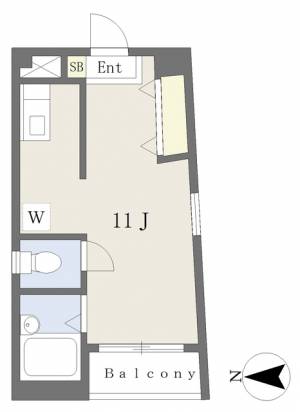 湯之町メゾン宮内 402の間取り画像