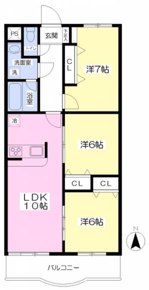 ブライムシツカワ 302の間取り画像