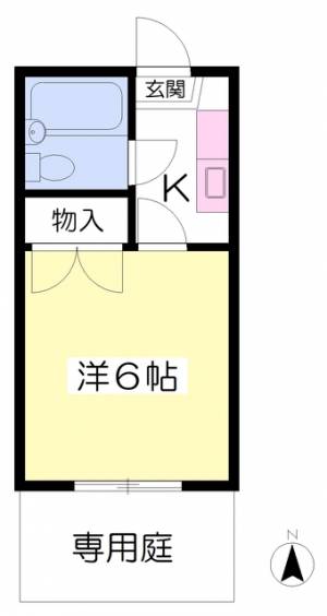 ＵＫＥＮＡ宮西 103の間取り画像