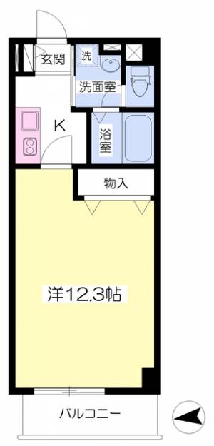 フォルテ本町Ⅲ 302の間取り画像