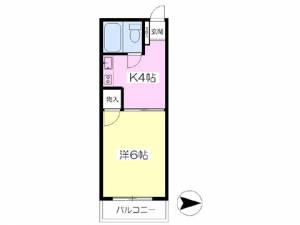 コーポ本田 106の間取り画像