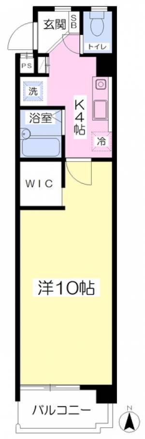 第１０成田マンション 201の間取り画像