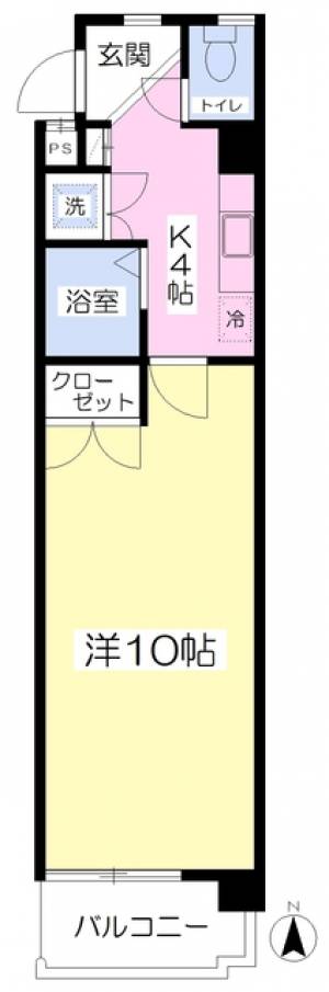 第１０成田マンション 201の間取り画像