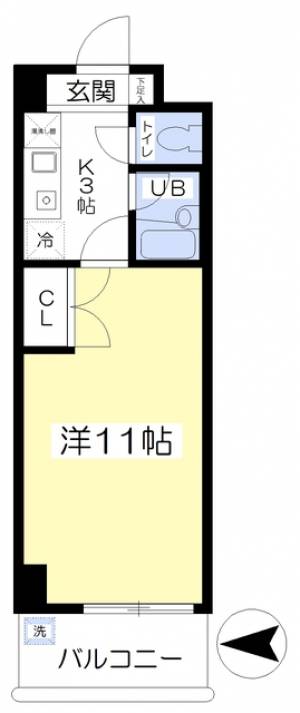 オーベルビル 906の間取り画像