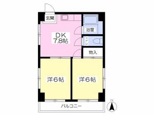 ラブレ清水町 403の間取り画像