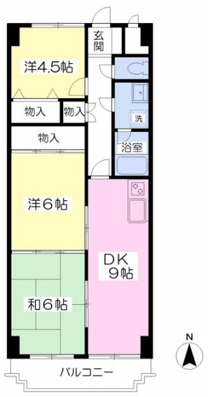 シェール道後 202の間取り画像