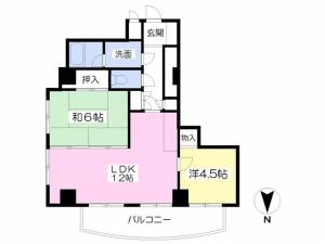 シェール道後 305の間取り画像