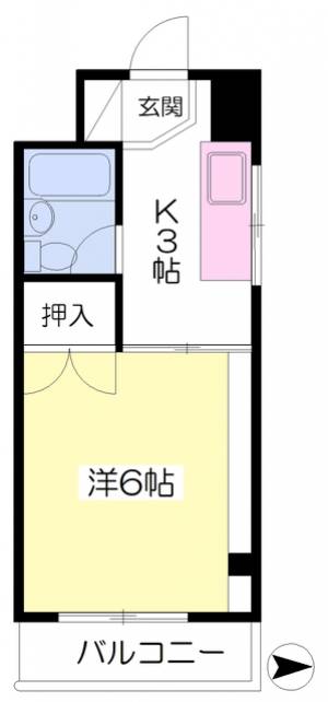 ぴゅあメイツ斎院 301の間取り画像