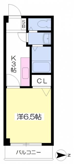 本町シングルス 202の間取り画像