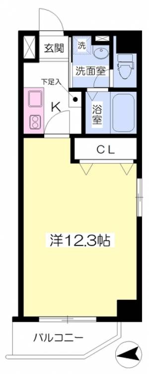 フォルテ本町Ⅲ 205の間取り画像