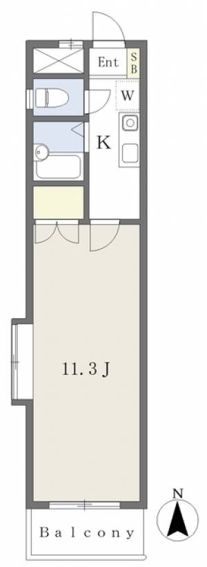 松山アイディ・ヒルズ 405の間取り画像