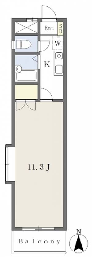 松山アイディ・ヒルズ 405の間取り画像