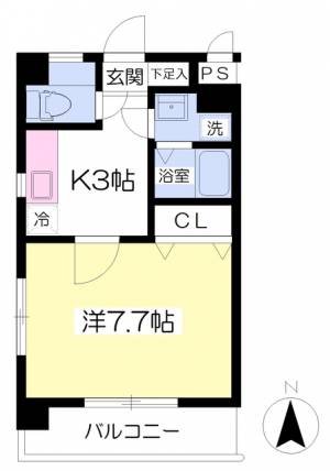 パウゼ戸田 502の間取り画像