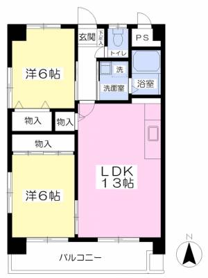 サンシャイン緑町 1105の間取り画像