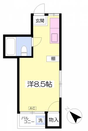 コーポ山西 103の間取り画像