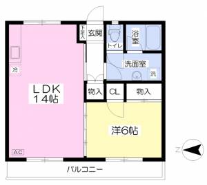 カーサコトブキ 202の間取り画像