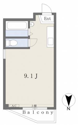 ピカデリーサーカス緑町 405の間取り画像