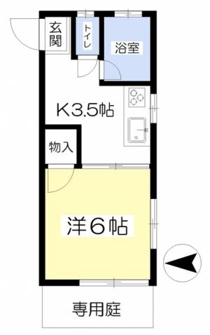 コーポ生石 106の間取り画像