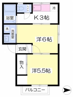 福勝ハウス 201の間取り画像