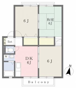 サンビレッジ南斎院Ｃ棟 201の間取り画像