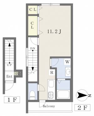 ＥＡＲＬ’Ｓ　ＣＯＵＲＴ木屋町 201の間取り画像