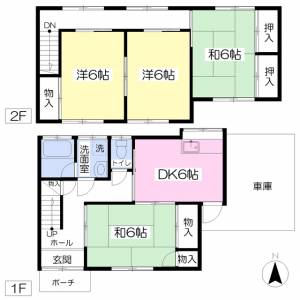 北斎院古川テラスハウスＡ 2の間取り画像