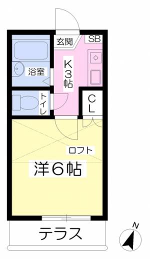 ラ・プラース 102の間取り画像