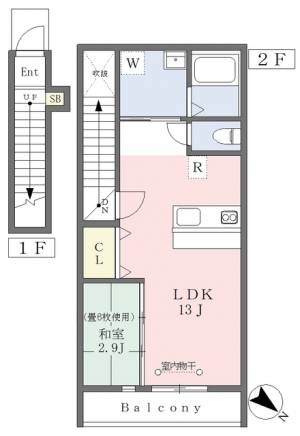 ＤＬ-ＴＥＲＲＡＣＥ 206の間取り画像