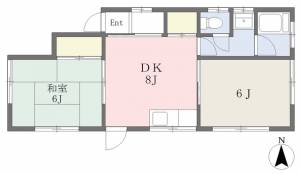 北斎院烏谷借家１号 1の間取り画像