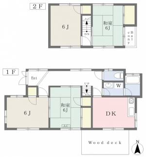 道後北代戸建　１号 1の間取り画像