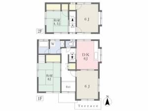 東長戸４丁目杉山借家３号 3の間取り画像