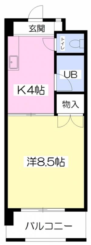 ｓｅｌｅコート１番館 306の間取り画像