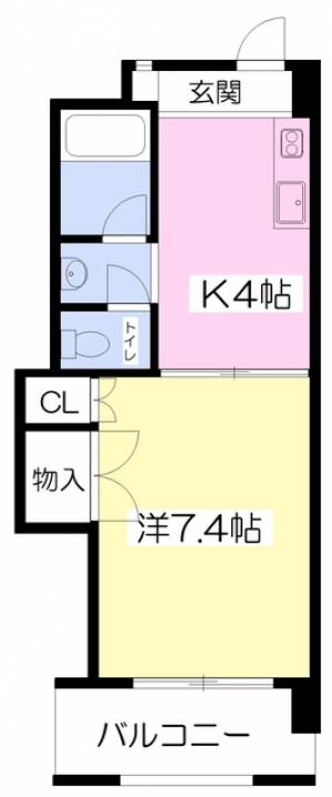 ｓｅｌｅコート１番館 505の間取り画像