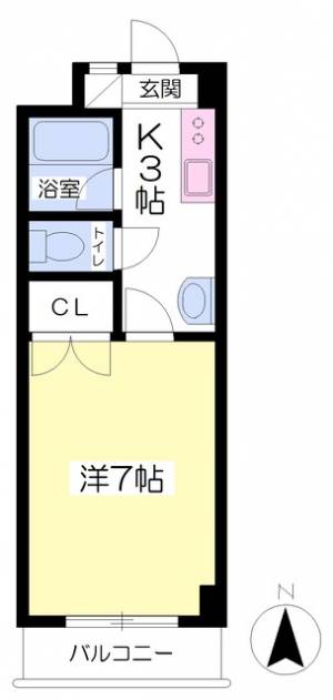 ヴィレッヂ上野 103の間取り画像